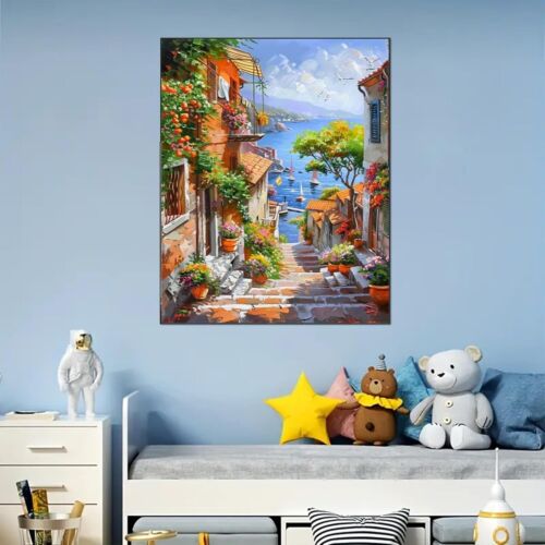 Landscape Paint by Numbers Kit for Adults- Sea View Adult Paint by Number Kits o - Picture 2 of 7