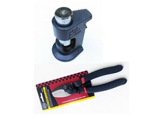 Herramienta crimpadora de martillos de gran calibre calibre calibre 1/0 a 8 AWG + cortador de cable de calidad de 8"