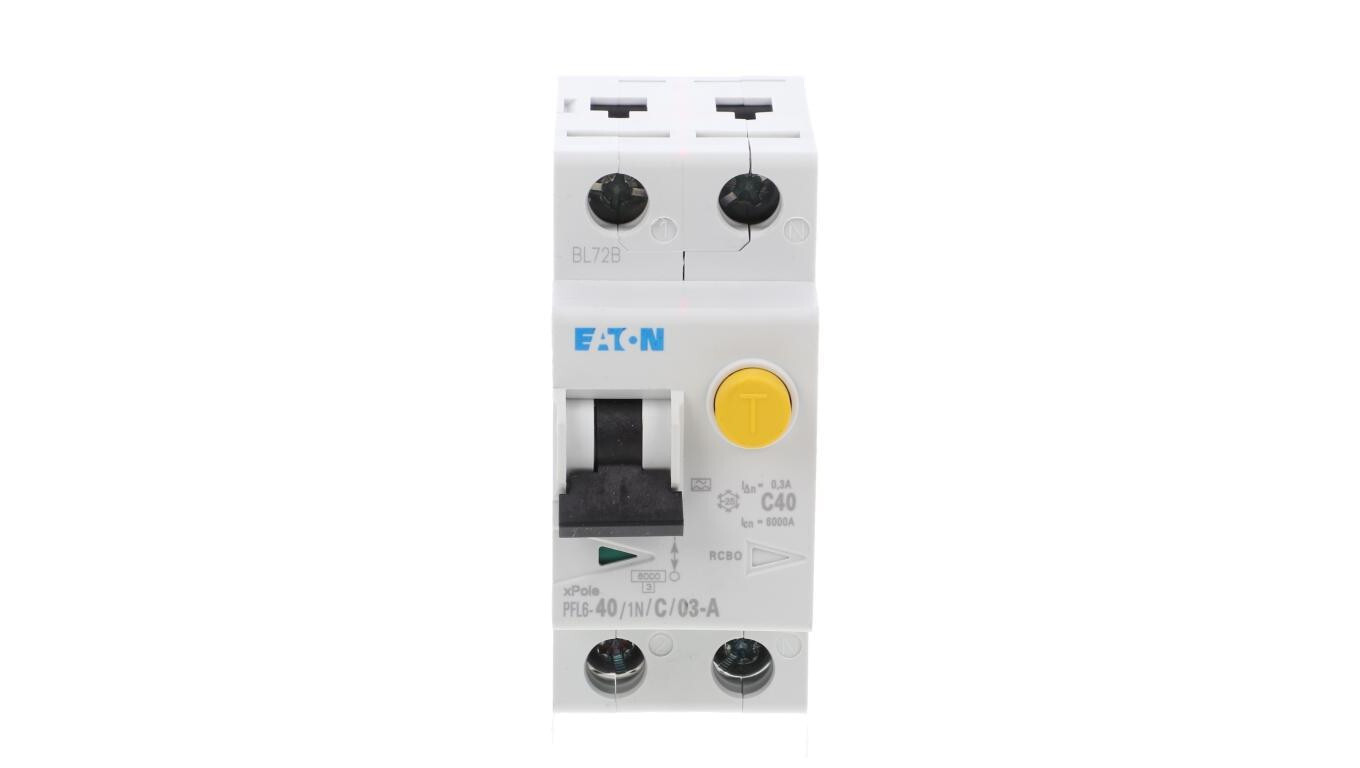 Residual current circuit breaker 1P + N 40A 0.3A type A PFL6-40 / 1N / C  /T2UK