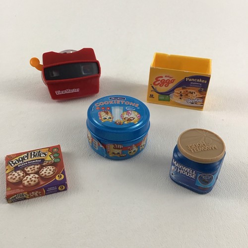 Shopkins Miniature Products View Master Eggo Pancakes Bagel Bites Maxwell House