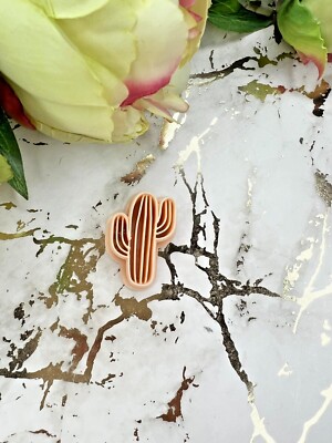 Kaktus Ohrringe Polymer Clay Cutter | 3D-gedrucktes Tonwerkzeug | IrisCrafts7 UK