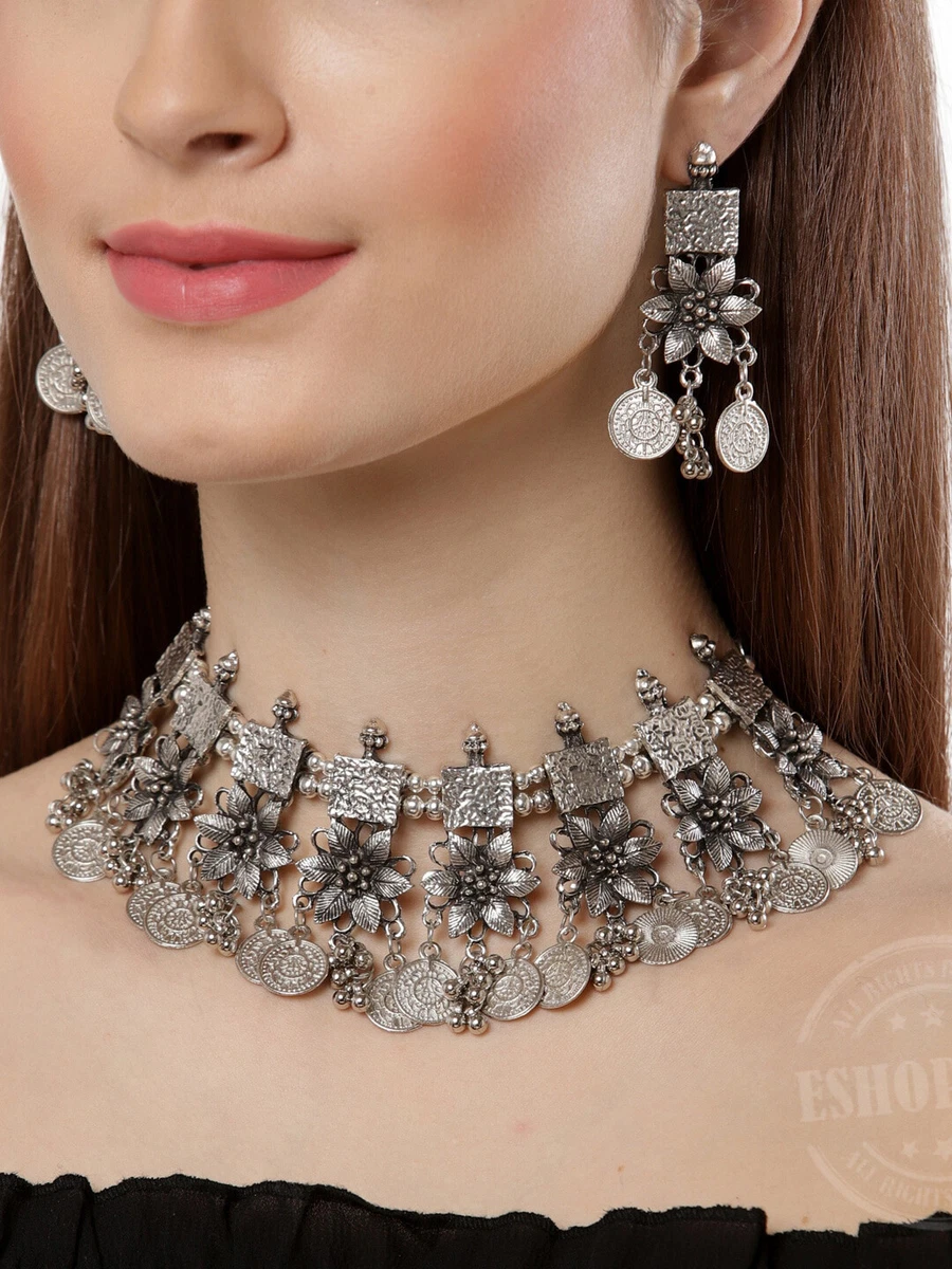 Choker necklace ethnic clearance