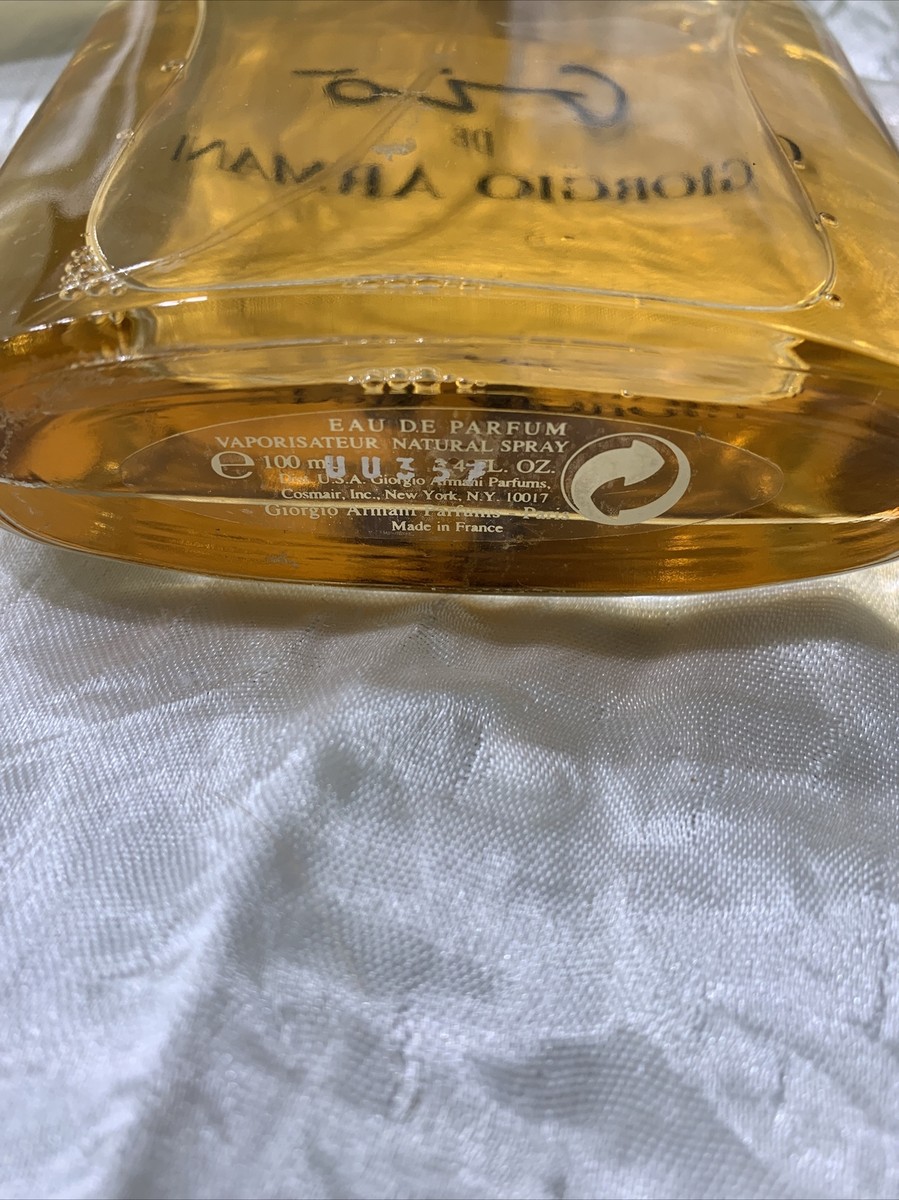Vtg, Rare Gio de Giorgio Armani Perfume Eau De Parfum Spray Vtg, Rare Gio de Giorgio Armani Perfume Eau De Parfum Spray