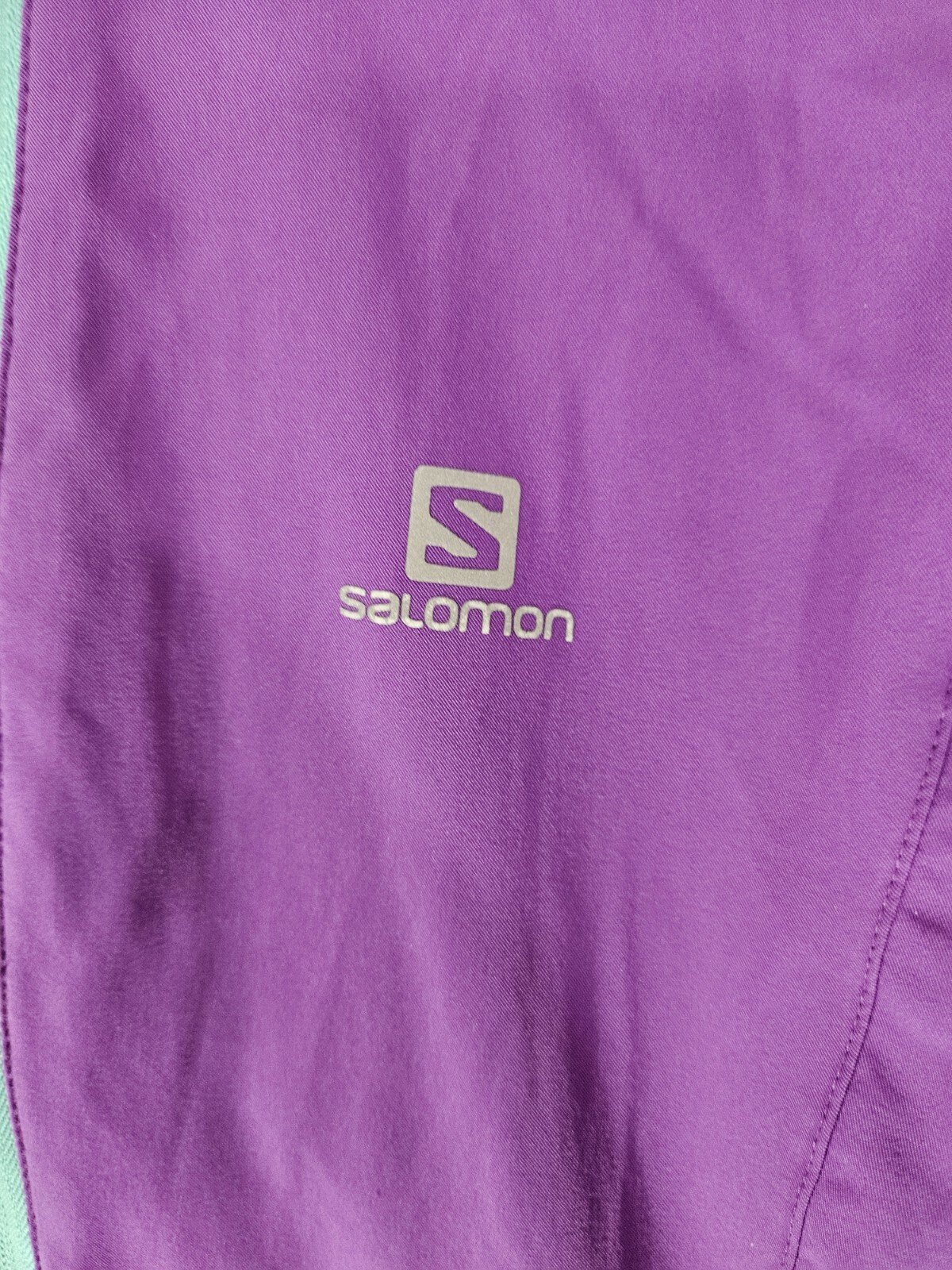 SALOMON Giacca Donna Piccola Viola Verde Soft Shell Giacca Sportiva Foderata Calda