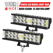2x 6inch Led Work Light Bar Spot Pods Fog Lamp Offroad Driving Truck 4wd Suv Atv 2x 6inch Led Work Light Bar Spot Pods Fog Lamp Offroad Driving Truck 4wd Suv Atv