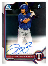 Jojo Blackmon 2022 Bowman Chrome 1st Year Prospect Autograph Auto Rangers #1