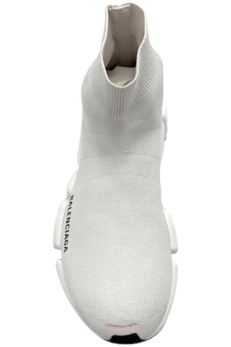 Balenciaga Women's Speed Recycled Knit Sneaker White/Black B