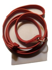 Biothane. WINE COLOR dog slip Leash NO RIVETS. STAINLESS STEEL beta waterproof