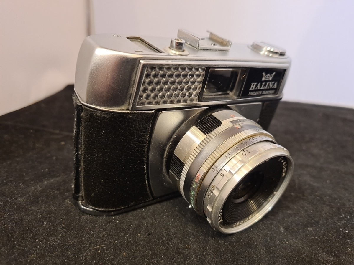 Halina Paulette Electric, 35mm Viewfinder camera, halinar 45mm lens