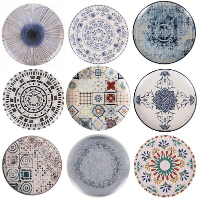 Dinner Plates Stoneware 26cm La Mediterranea Mix Match designs
