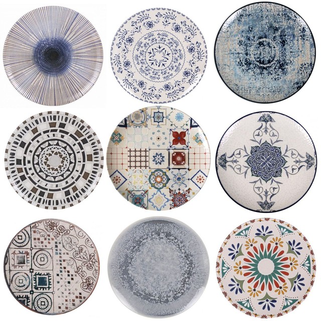 Platos laterales postre tapas gres 20cm La Mediterranea Mix Match diseños