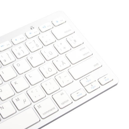 Wireless Keyboard Mini 78 Keys Thin White Computer Keyboards For Andr BST - Picture 2 of 46