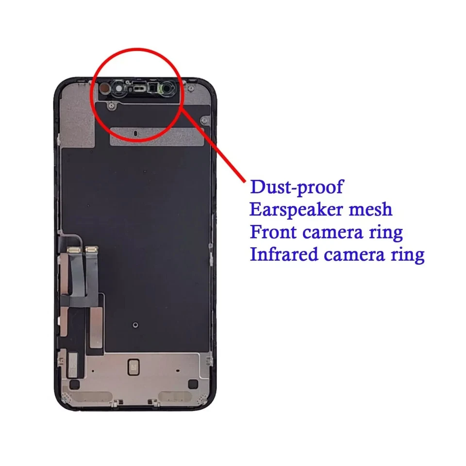Digitalizador de pantalla LCD de repuesto negro original OEM iPhone 11 "Grado A" Foto 2 de 2