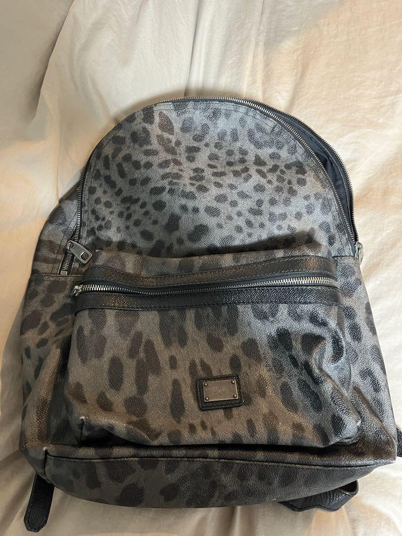 Dolce & Gabbana Leopard Print All-Leather Backpack | eBay