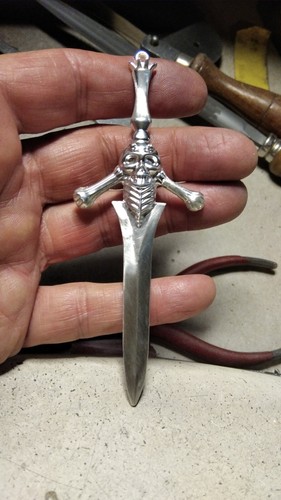 Devil May Cry Sword of Dante Rebellion Pendant made Sterling Silver 925 - Picture 8 of 9