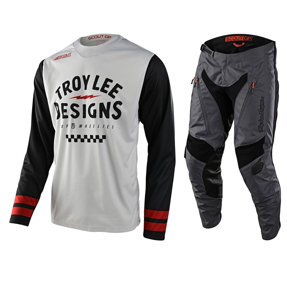 Troy Lee Designs TLD Scout GP Off-Road Gear Set Ride On White/Grey
