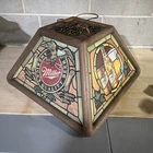Vintage 1988 Miller High Life Beer Hanging Pool Table Billiards Poker Light #2