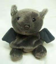 AURORA Palm Pals CUTE SOFT ROUND GRAY BAT 5" Bean Bag Stuffed Animal Toy