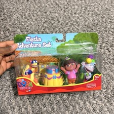 DORA THE EXPLORER 2002 Fisher Price Fiesta Adventure Set Boots Swiper Nick Jr
