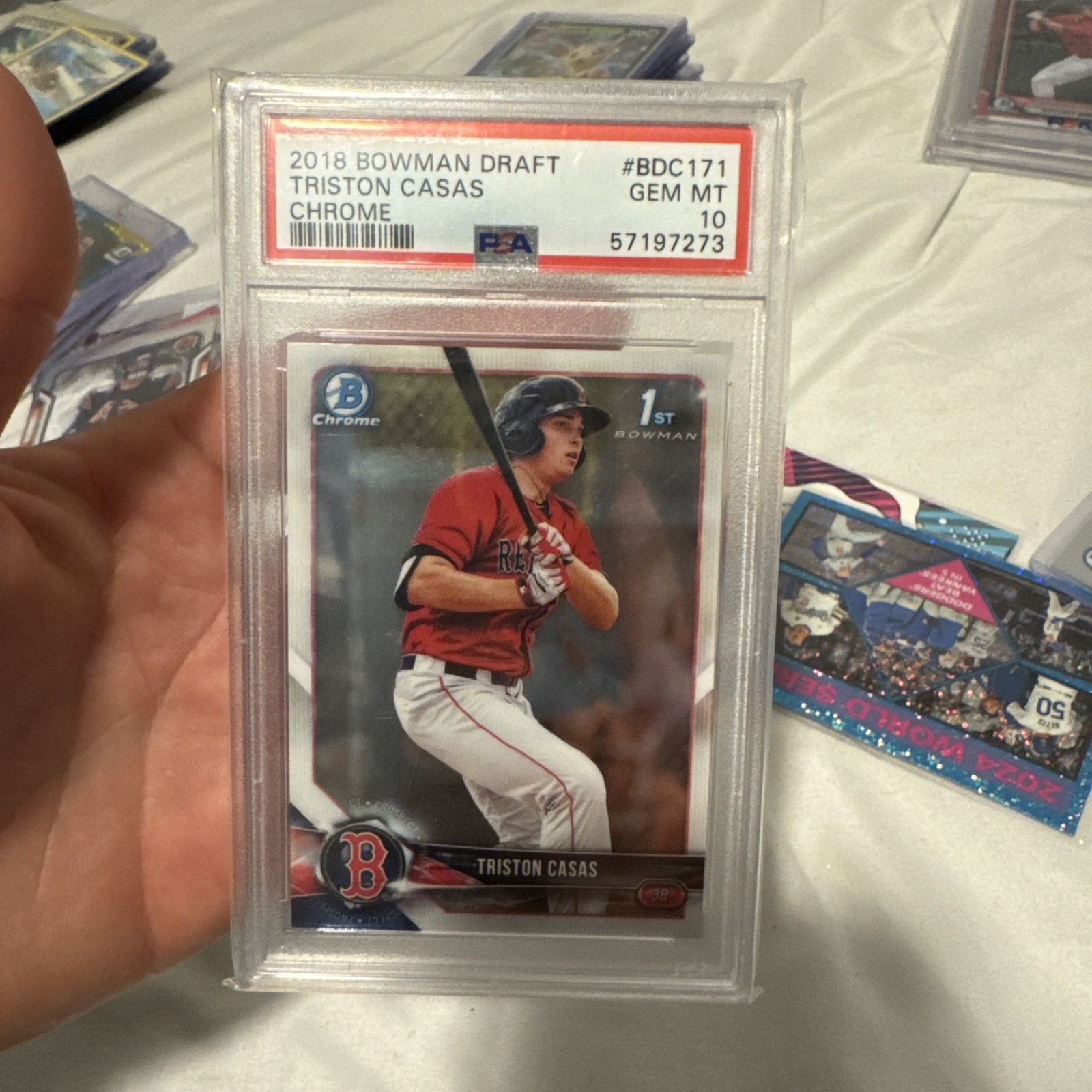 2018 Bowman Draft Chrome Bowman Chrome 1 Triston Casas #BDC-171 PSA 10 GEM MT