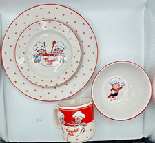 Vintage 1991 Campbell  s Soup Kids Dinnerware Set Plate Bowl Mug Gibson 3pc China