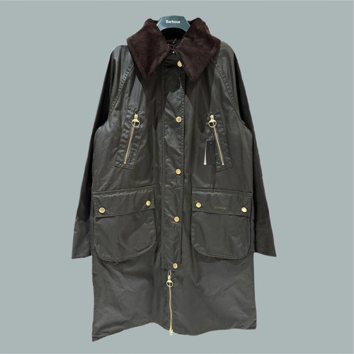 Ausverkauft Barbour Ebberston Wachsjacke Archive Olive Ancient Green Größe 12 UK - Bild 1 von 22