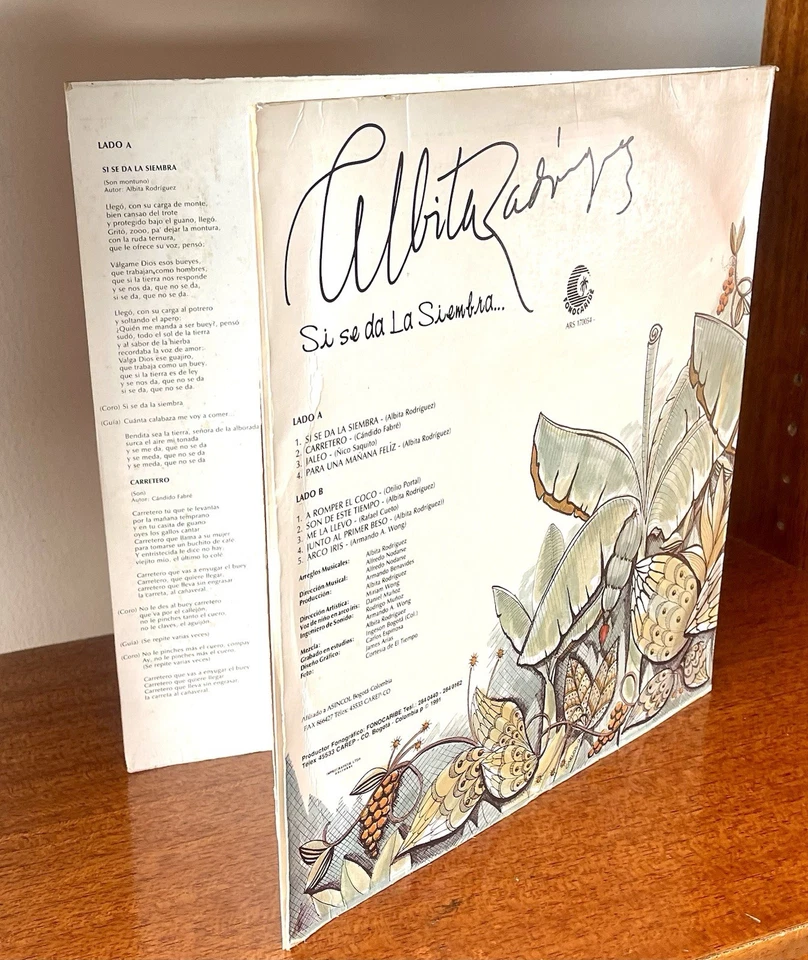 Albita Rodríguez – Si se da la siembra... - Fonocaribe 1991 Gatefold - Image 4 of 4