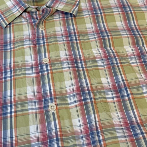 JOS. A. BANK 4XT 4XLT Short Sleeve Shirt Cotton Tencel Multicolor Plaid Men’s #3 - Picture 6 of 7