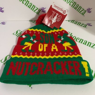 Ugly Christmas Hat Buddy The Elf Beanie Son Of A Nutcracker Cuffed Green OSFM