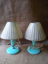 COPPIA ABAT JOUR ANNI '60 IN PLASTICA VINAGE D'EPOCA D'ARREDAMENTO