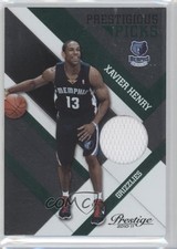 2010-11 Prestige Prestigious Picks Green Materials 81/499 Xavier Henry #12 0a1