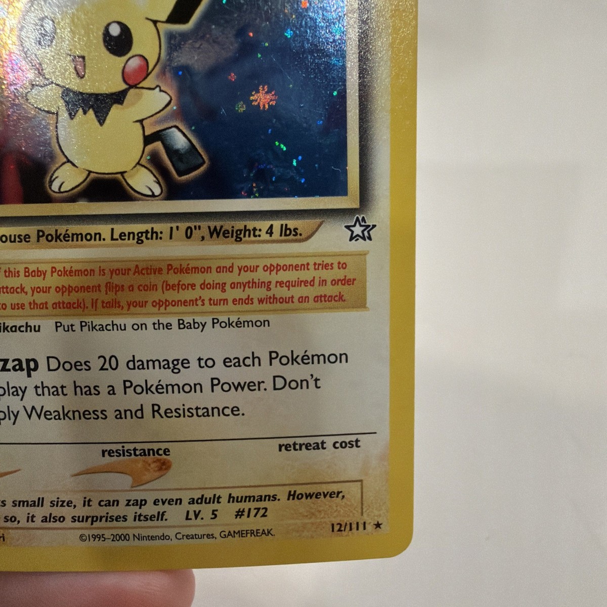 Pokémon Pichu TCG Neo Genesis 1st Edition Holo Card 12/111 | HP | eBay