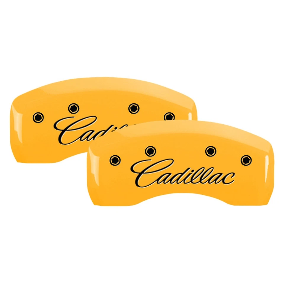 For Cadillac ELR 14 Caliper Covers Gloss Yellow Caliper Covers w Cadillac — 第 2/2 张图片