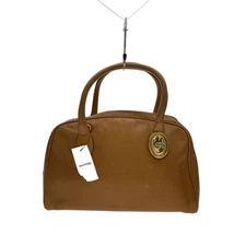 Christian Dior Embossed Leather 2Way Handle Shoulder Bag CML Vintage Authentic