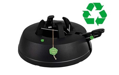 KRINNER Recycling Weihnachtsbaumständer Green Line Comfort Grip S 2,3m Baumhöhe