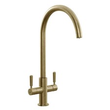 Pronteau Kynance PROBOIL 2X Aged Brass 3 in 1 Instant Hot Water Tap and Hot Tank