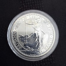 2020 Royal Mint Silver Britannia Bullion Coin,  1oz, .999 Fine Silver