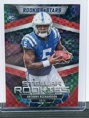 2023 Rookies & Stars Anthony Richardson STELLAR ROOKIES RED PLAID PRIZM #SR-6