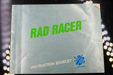 NO GAME- Authentic Manual ONLY 	Rad Racer Nintendo NES
