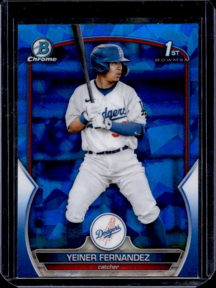 2023 Bowman Sapphire Yeiner Fernandez Chrome 1st #BCP-138 Dodgers
