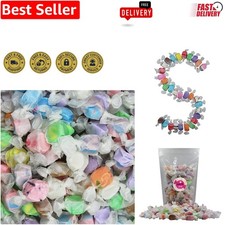 Classic Salt Water Taffy - Assorted Flavors, 1 Pound Bag for Sweet Celebrations