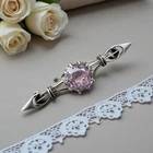 ANTIQUE russian soviet Silver 84 Brooch pendant old girl  jewellery