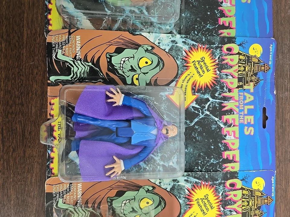 4 Tales From The Cryptkeeper Gargoyle Vampire Zombie Frankenstein Nuevo Sellado  Foto 3 de 4