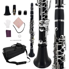 Eb Clarinet Black Ebonite with Oxford Soft Case Student Beginner Kit