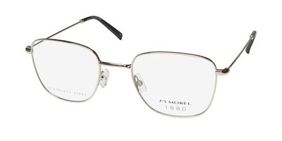 NEW MOREL 1880 60148M EYEWEAR METAL & PLASTIC FRANCE SQUARE MENS 51-21-145
