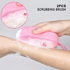 Silicone Body Scrubber Shower Exfoliating Scrub Sponge Bath Brush