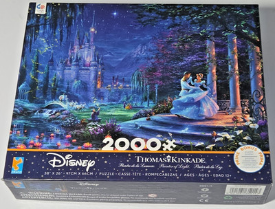 Disney Thomas Kinkade Cinderella Dancing Starlight 2000 Pc Puzzle Ceaco