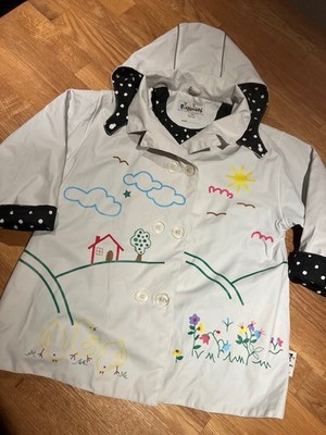 NEUwertig Regenmantel  Gr. 116 Playshoes Knopfleiste und Reißverschluss