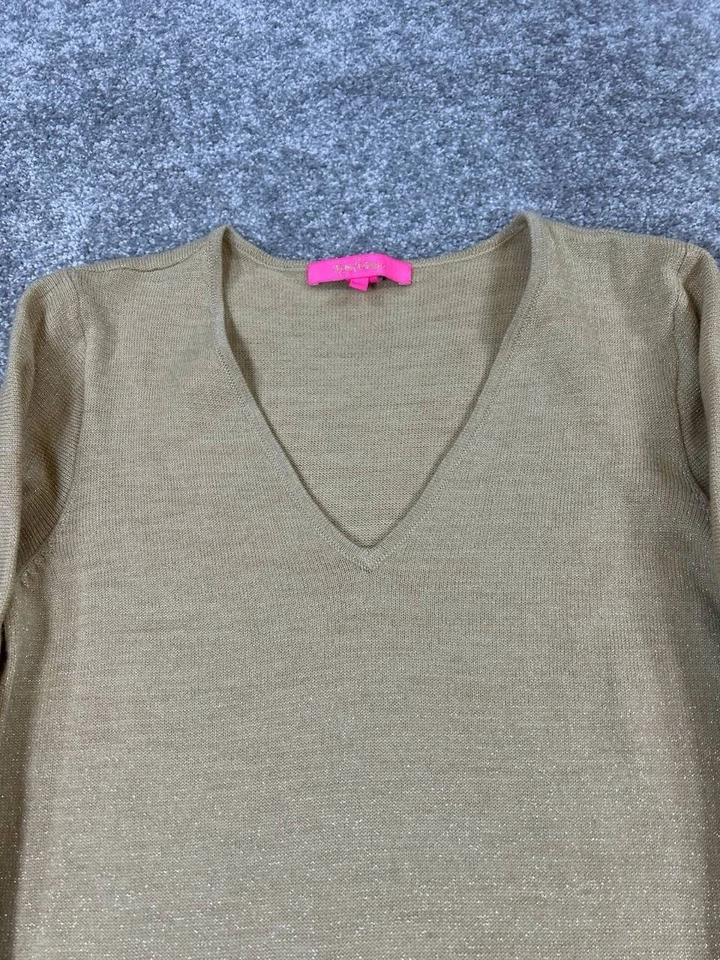 Vestido Suéter Lilly Pulitzer Mujer Pequeño Marrón Lana Foto 2 de 4