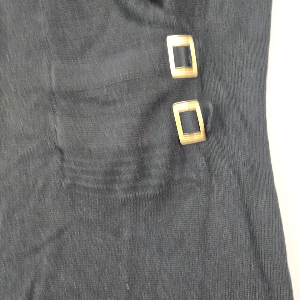 粉红色天使毛衣连衣裙女孩大号 14 黑色圆领短袖扣针织 — 第 4/4 张图片